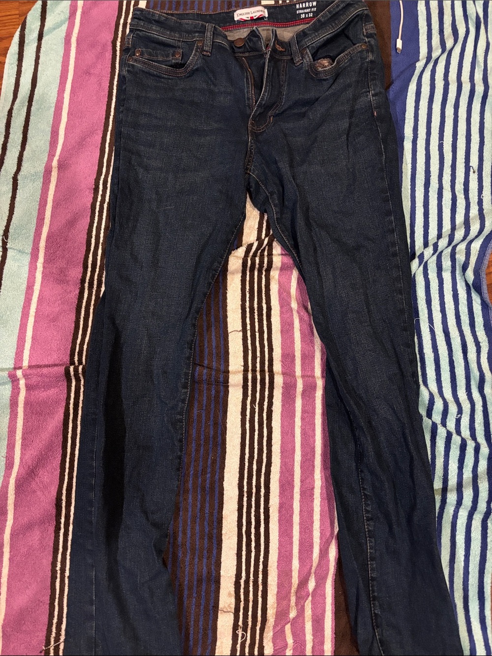 English Laundry Men’s Skinny Jeans in Dark Blue